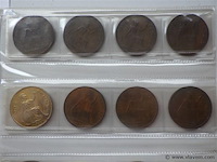 Lot oude britse munten penny's - afbeelding 4 van  5