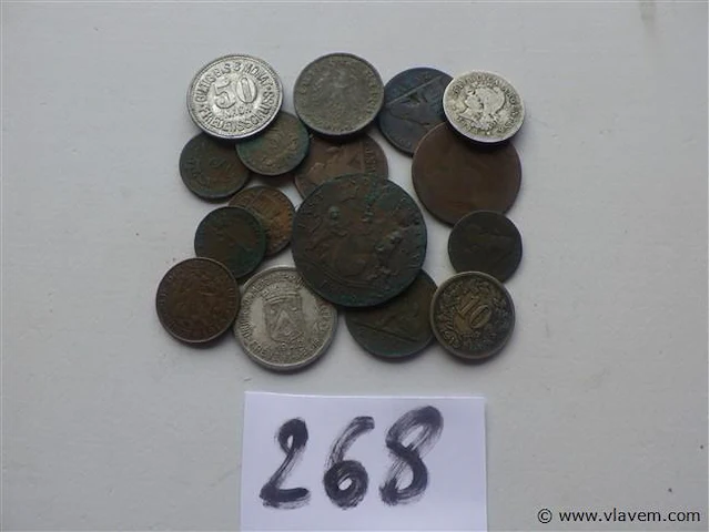 Lot oude munten - afbeelding 1 van  5