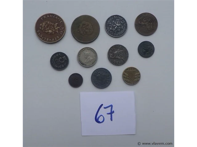 Lot oude munten - afbeelding 1 van  4