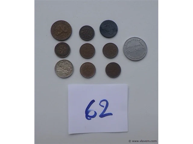 Lot oude nederlandse munten en penningen - afbeelding 1 van  4