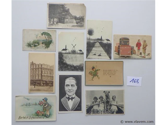 Lot oude postkaarten - afbeelding 1 van  12