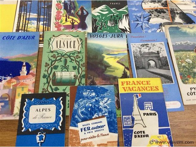 Lot oude reisfolders frankrijk - afbeelding 3 van  4