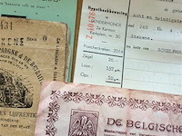 Lot papierwaren oa akte 1834. - afbeelding 3 van  5