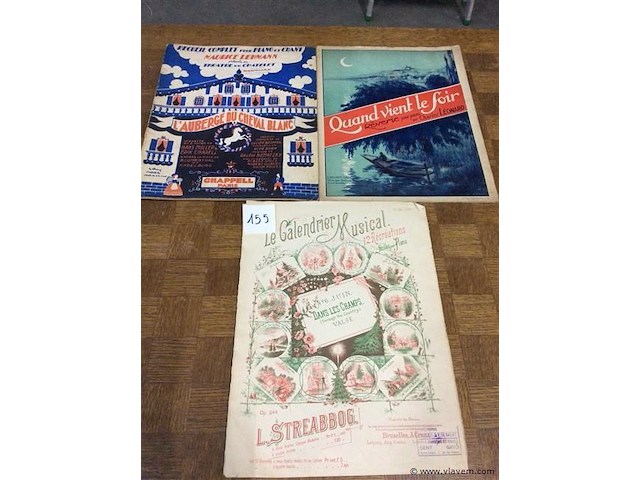 Lot partituren 3stuks - afbeelding 1 van  2