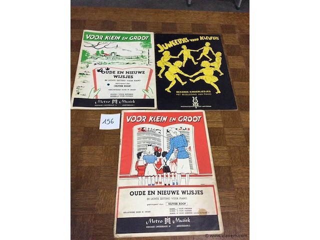 Lot partituren kinderliedjes - afbeelding 1 van  3