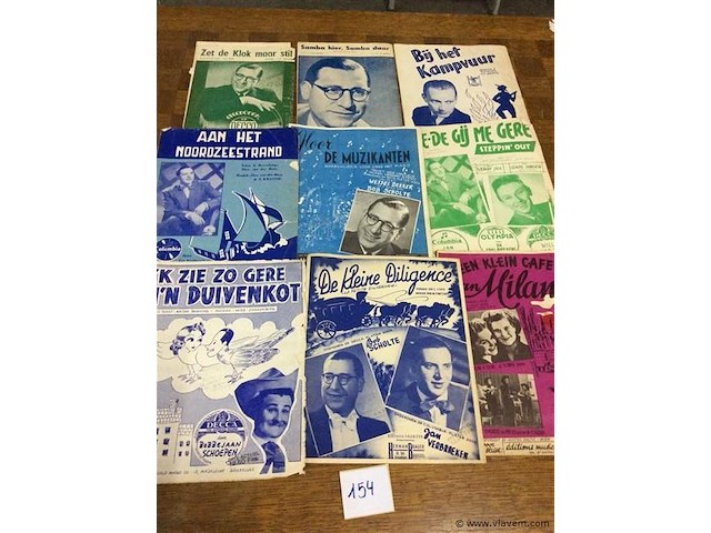 Lot partituren vlaams / nederlands - afbeelding 1 van  4