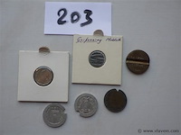 Lot penningen oa gasmunten - afbeelding 1 van  4
