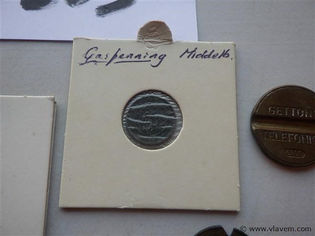 Lot penningen oa gasmunten - afbeelding 4 van  4