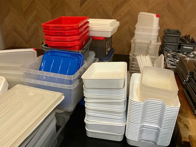 Lot plastic opbergbakken - afbeelding 3 van  8