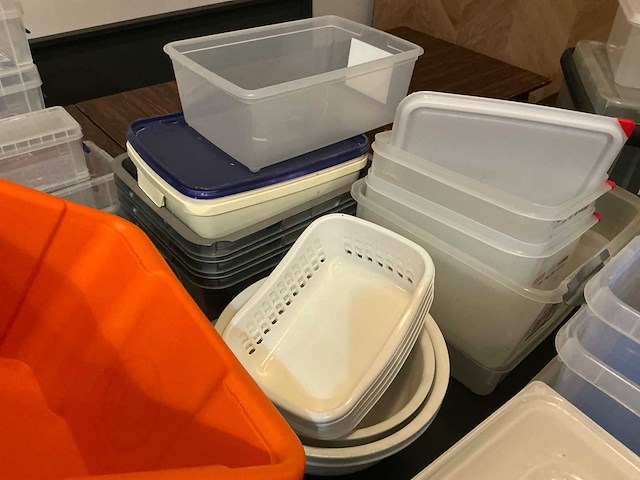 Lot plastic opbergbakken - afbeelding 5 van  8