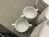 Lot porseleinen bordjes en kommetjes - afbeelding 4 van  5