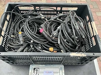 Lot powercon true1 and dmx cables in box