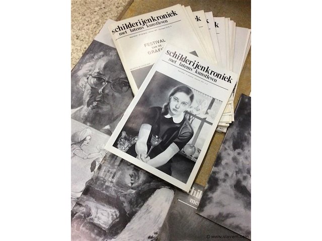 Lot schilderijen kroniek - afbeelding 2 van  3