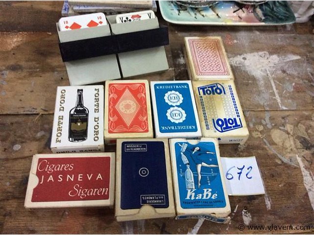 Lot speelkaarten - afbeelding 1 van  2