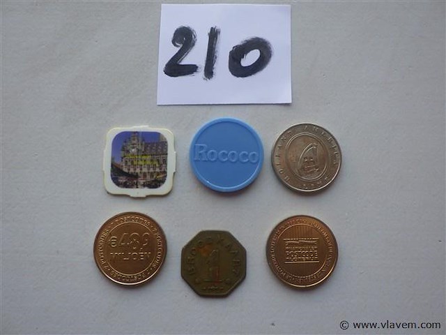 Lot tokens en penningen oa vooruit 1880 - afbeelding 1 van  3