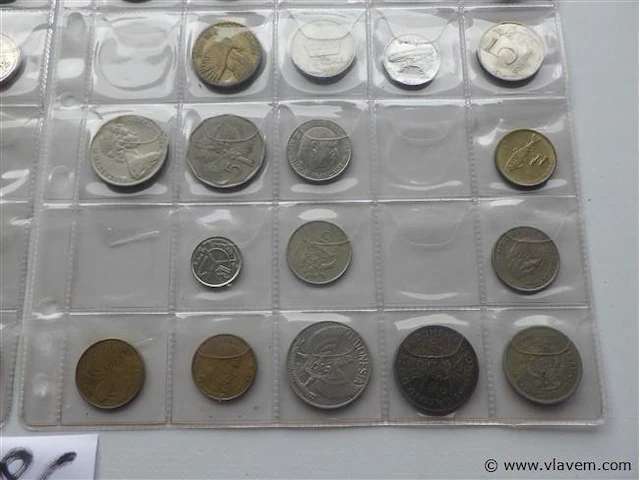 Lot wereldmunten (2 vellen) - afbeelding 7 van  7