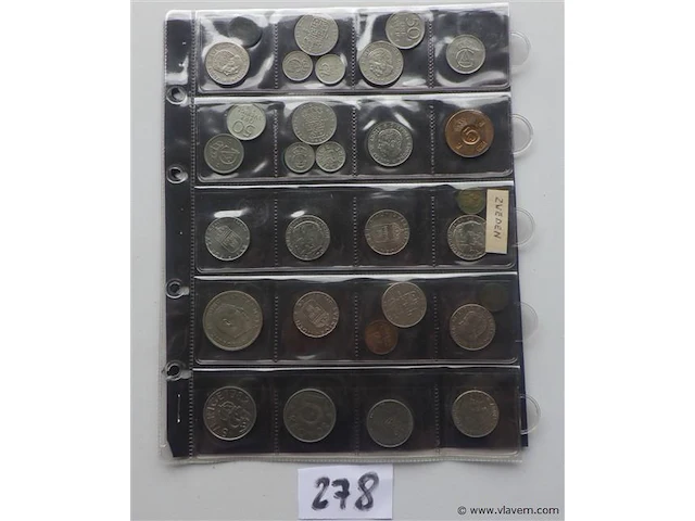 Lot zweedse munten (1 vel) - afbeelding 1 van  3