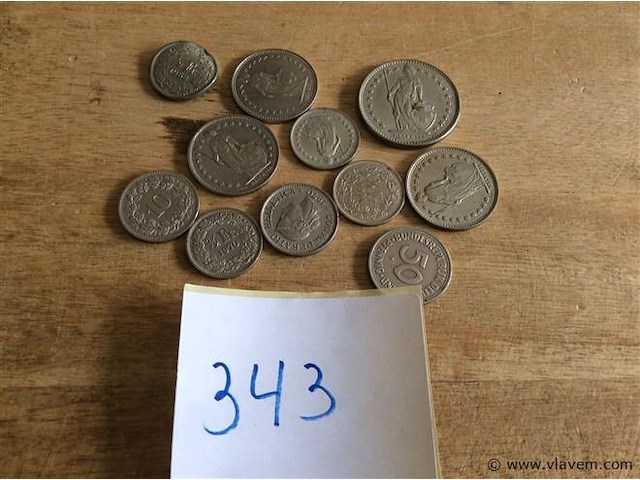 Lot zwitserse munten - afbeelding 1 van  3