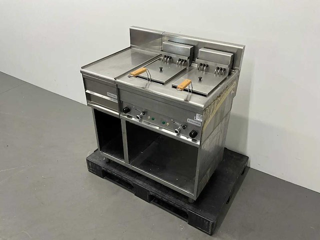 Lotus - fq-62e - dubbele friteuse met neutrale unit - afbeelding 1 van  8