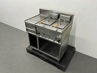 Lotus - fq-62e - dubbele friteuse met neutrale unit - afbeelding 1 van  8