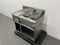 Lotus - fq-62e - dubbele friteuse met neutrale unit - afbeelding 2 van  8