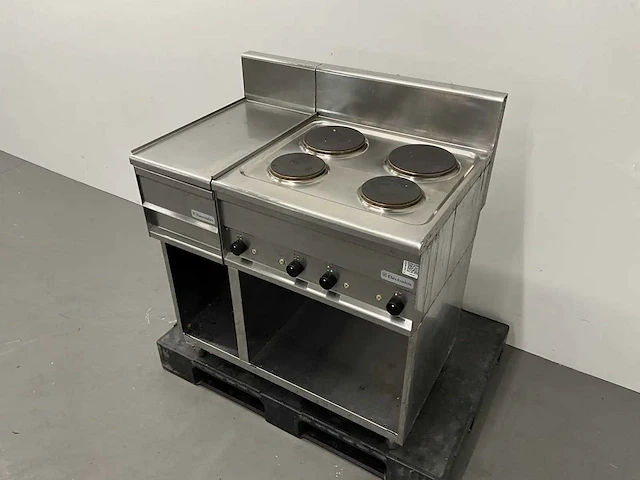 Lotus - pc-62et - 4-pits elektrisch fornuis met neutrale unit - afbeelding 1 van  7