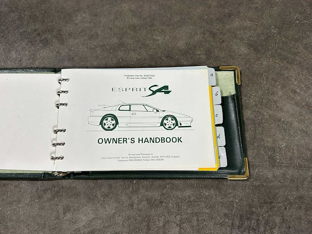 Lotus esprit s4 gt3 limited 2.0 turbo 240pk 1994 (1 of 64) - afbeelding 64 van  68
