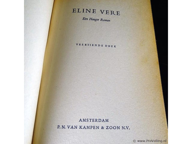 Louis couperus. eline vere - afbeelding 3 van  5