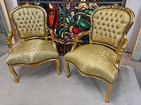 Louis quinze fauteuil(2x) - afbeelding 1 van  3