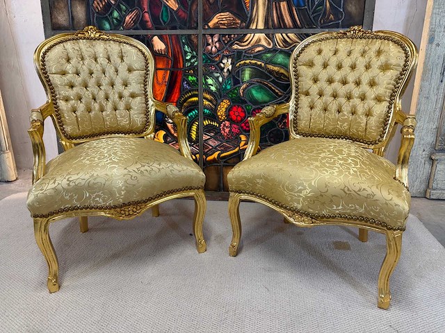 Louis quinze fauteuil(2x) - afbeelding 2 van  3