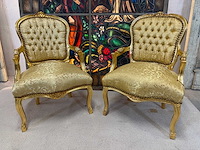 Louis quinze fauteuil(2x) - afbeelding 2 van  3