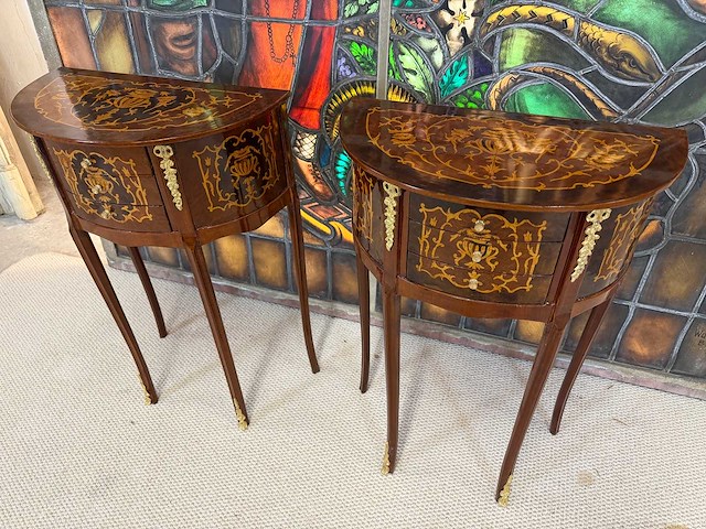 Louis seize bijzettafel (2x) - afbeelding 1 van  4
