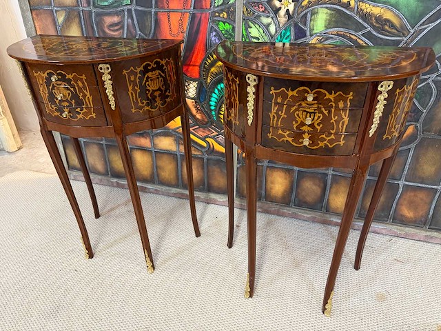 Louis seize bijzettafel (2x) - afbeelding 2 van  4