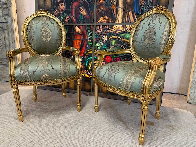 Louis seize fauteuil - afbeelding 1 van  3