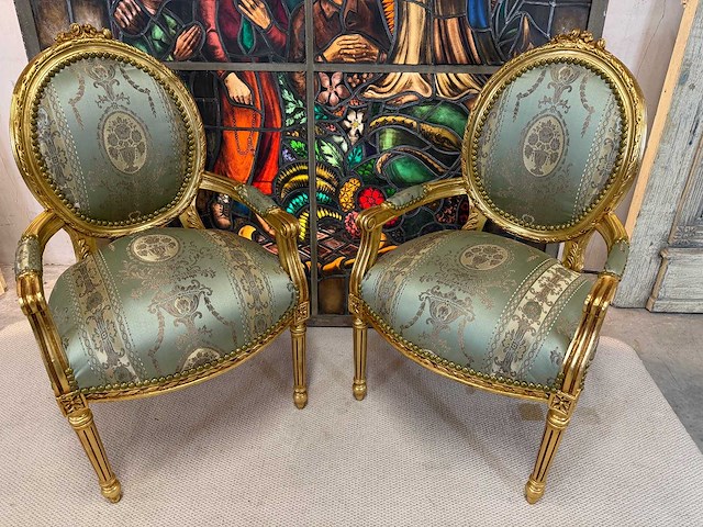 Louis seize fauteuil - afbeelding 2 van  3