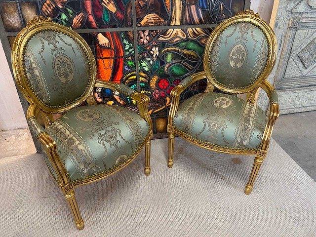 Louis seize fauteuil - afbeelding 3 van  3