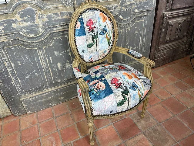 Louis seize fauteuil - afbeelding 3 van  3