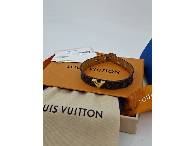 Louis vuitton armband, louis vuitton, armband, bruin, goud - afbeelding 12 van  15