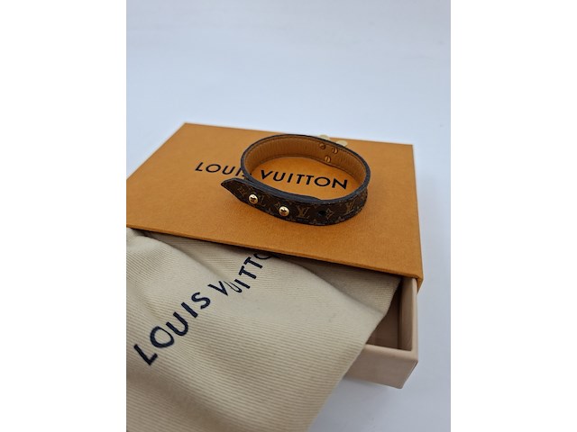 Louis vuitton armband, louis vuitton, armband, bruin, goud - afbeelding 13 van  15