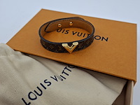 Louis vuitton armband, louis vuitton, armband, bruin, goud