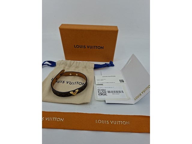 Louis vuitton armband, louis vuitton, armband, bruin, goud - afbeelding 4 van  15