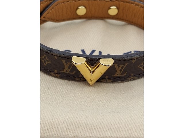 Louis vuitton armband, louis vuitton, armband, bruin, goud - afbeelding 8 van  15