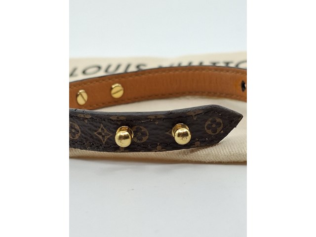 Louis vuitton armband, louis vuitton, armband, bruin, goud - afbeelding 12 van  18