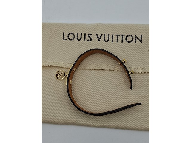 Louis vuitton armband, louis vuitton, armband, bruin, goud - afbeelding 15 van  18