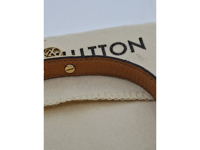 Louis vuitton armband, louis vuitton, armband, bruin, goud - afbeelding 16 van  18