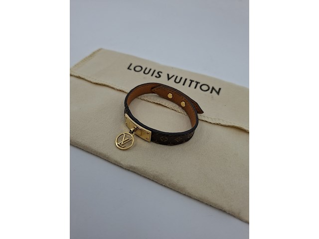 Louis vuitton armband, louis vuitton, armband, bruin, goud - afbeelding 3 van  18