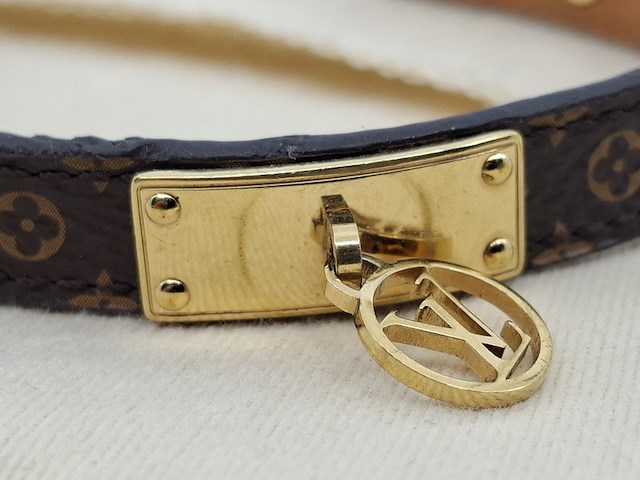Louis vuitton armband, louis vuitton, armband, bruin, goud - afbeelding 5 van  18