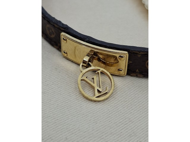 Louis vuitton armband, louis vuitton, armband, bruin, goud - afbeelding 6 van  18
