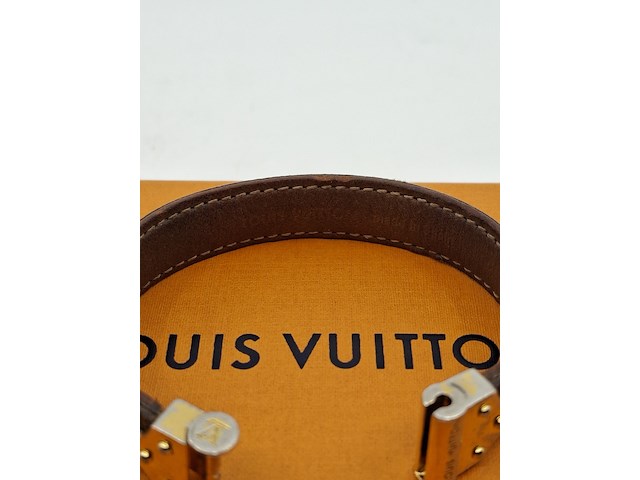 Louis vuitton armband, louis vuitton, armband, bruin, goud - afbeelding 12 van  15