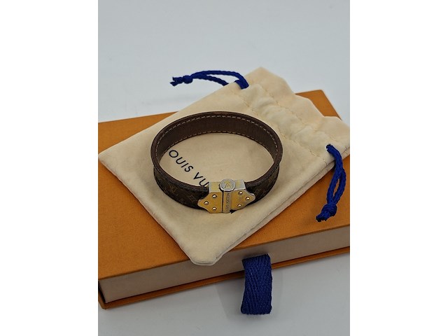 Louis vuitton armband, louis vuitton, armband, bruin, goud - afbeelding 15 van  15